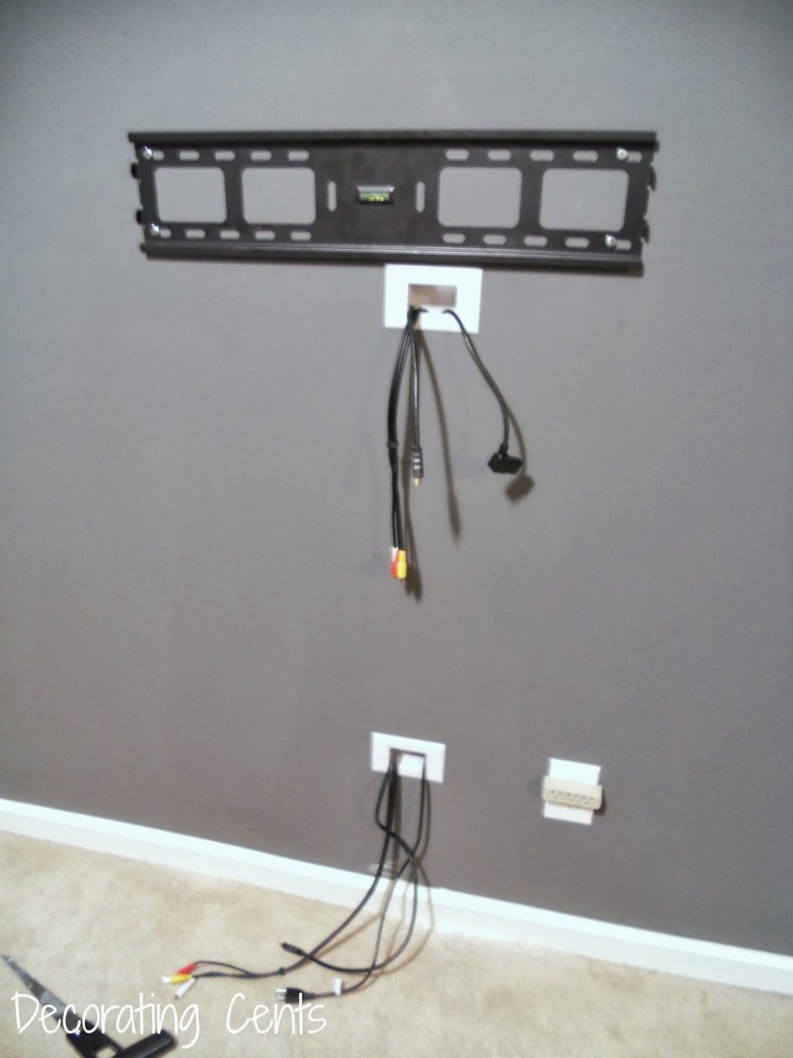 How to hide TV aerial wires behind different types of walls - In Home Plans