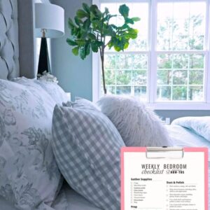 How to deep clean a bedroom checklist