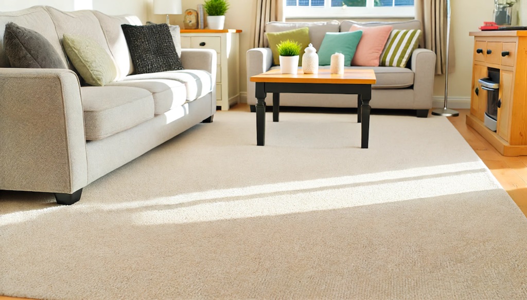 What is the procedure of care and cleaning of carpet?