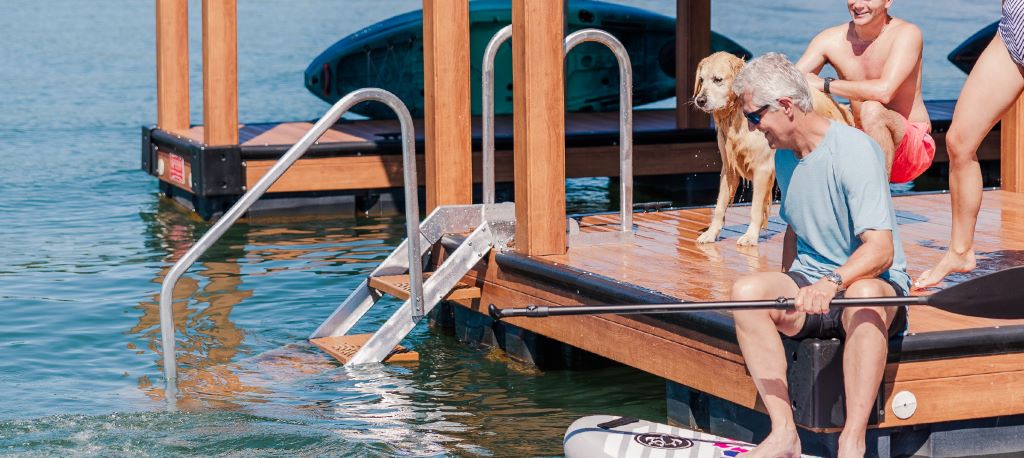 How to measure for a dock ladder